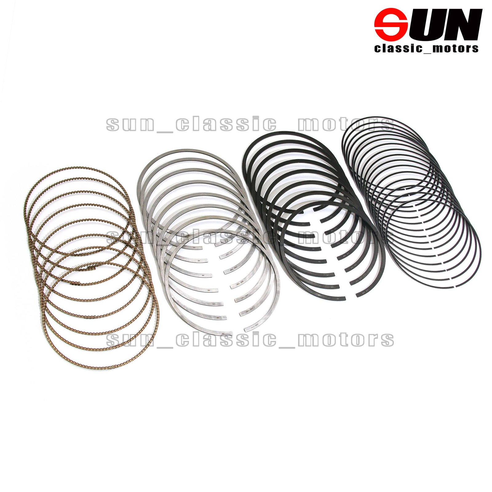8-piece piston ring set suitable for E500, S500, ML500, W164, W211, M113 5.0 V8