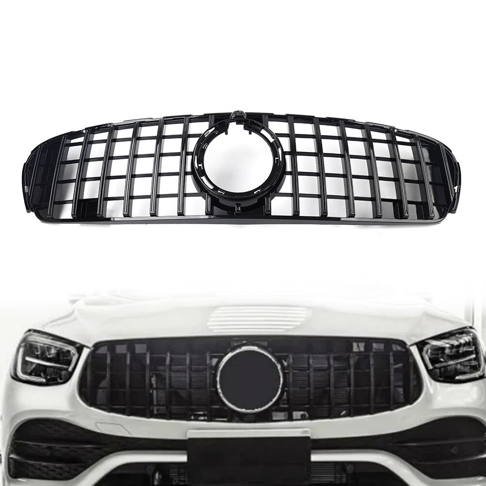 GTR Style Front Bumper Grille Fit for Benz GLC Class W253 X253 Sport Model 2020-2022