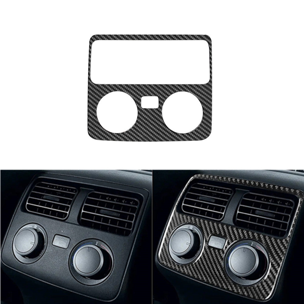 2Pcs Carbon Fiber Cigar Lighter Panel Cover Trim For 4Runner 2010-2020 v
