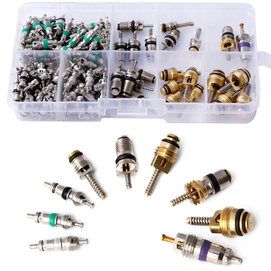 R134a Car A/C Air Conditioning Valve Cores Car Air Con Accessories 134pcs/set Q