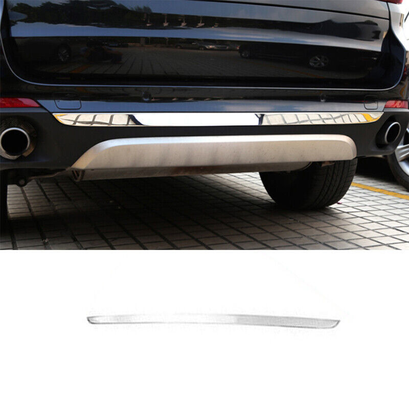 Fit for BMW X5 F15 2014-2018 Stainless Rear Bumper Lip lower Cover Strip Trim