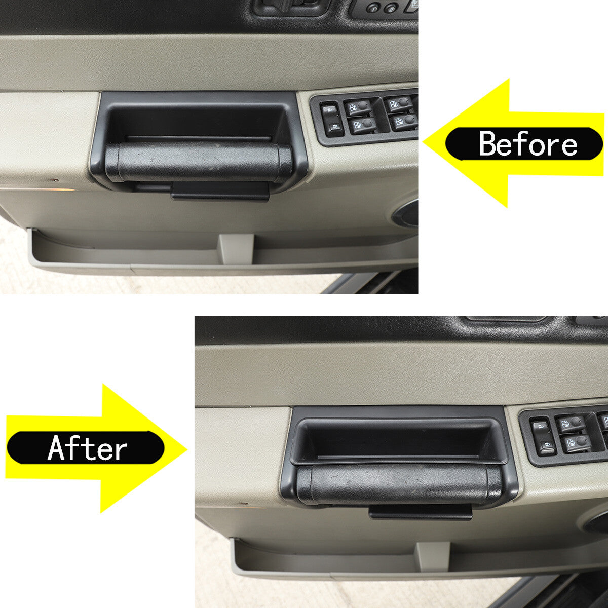 Suitable for Humme-r H2 2003-07 2-piece inner door handle storage box cover accessory