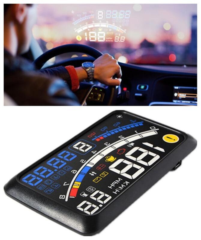 OBD2 Dashboard Speedometer Projector Speed Warning 5.5-inch Car HUD Head-Up Display n
