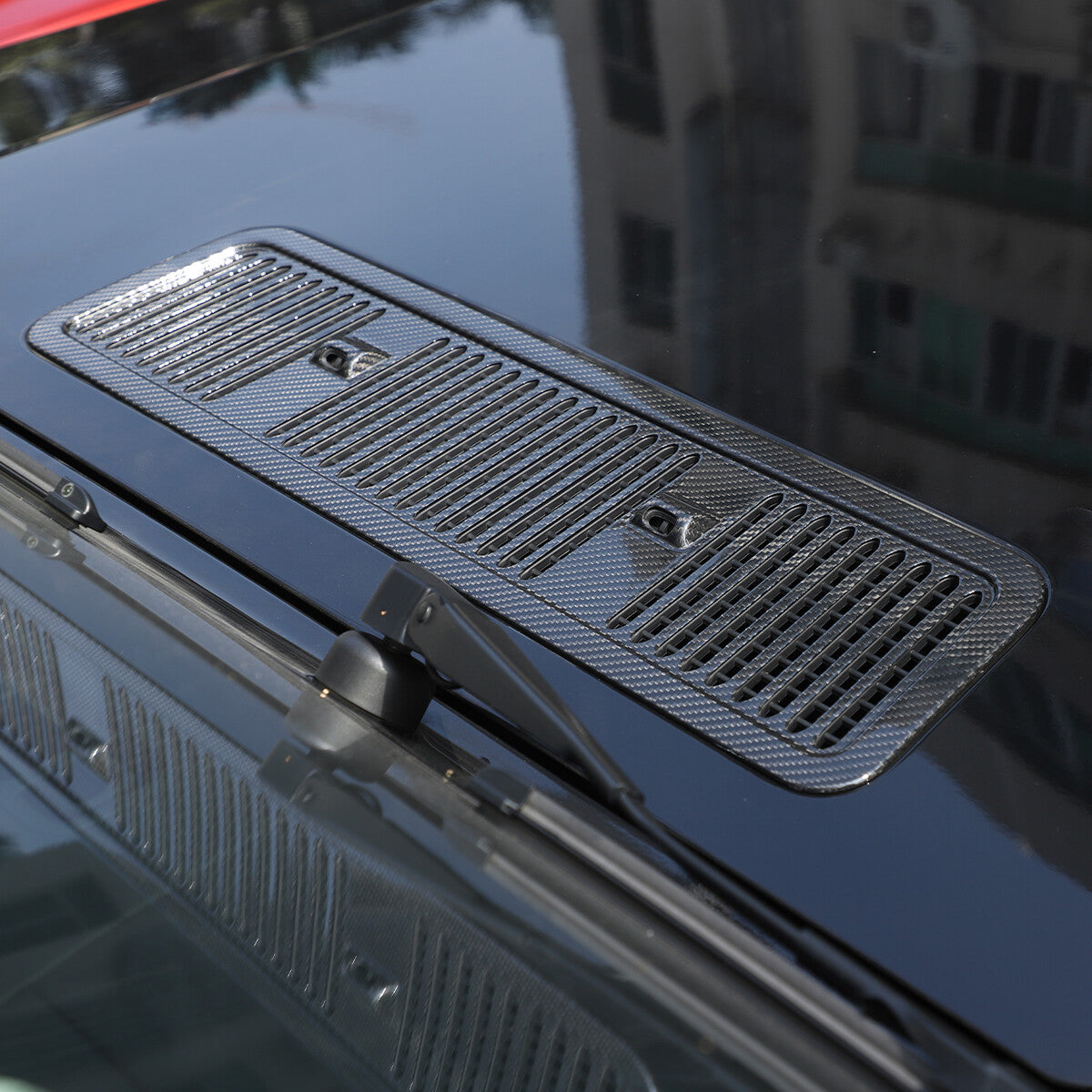 Carbon fiber front engine hood vent trim suitable for W464 G-Class G500 G63 19+- n