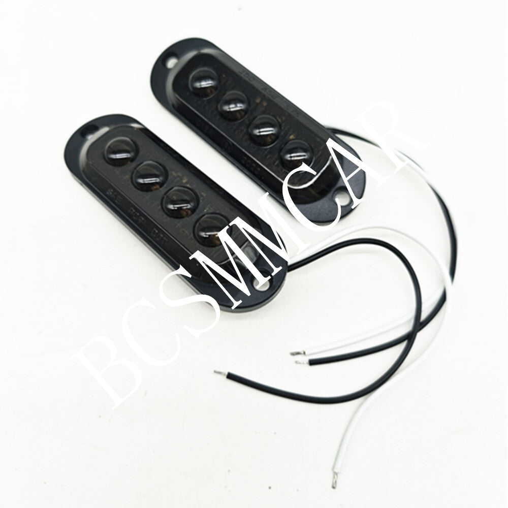 Car Truck LED Ice Bird Lens Edge Lights Sign Lamp Smoked Black Cover Red Light