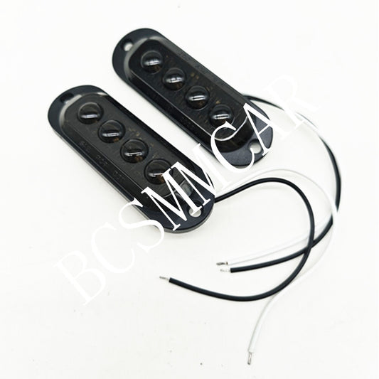 Car Truck LED Ice Bird Lens Edge Lights Sign Lamp Smoked Black Cover Red Light