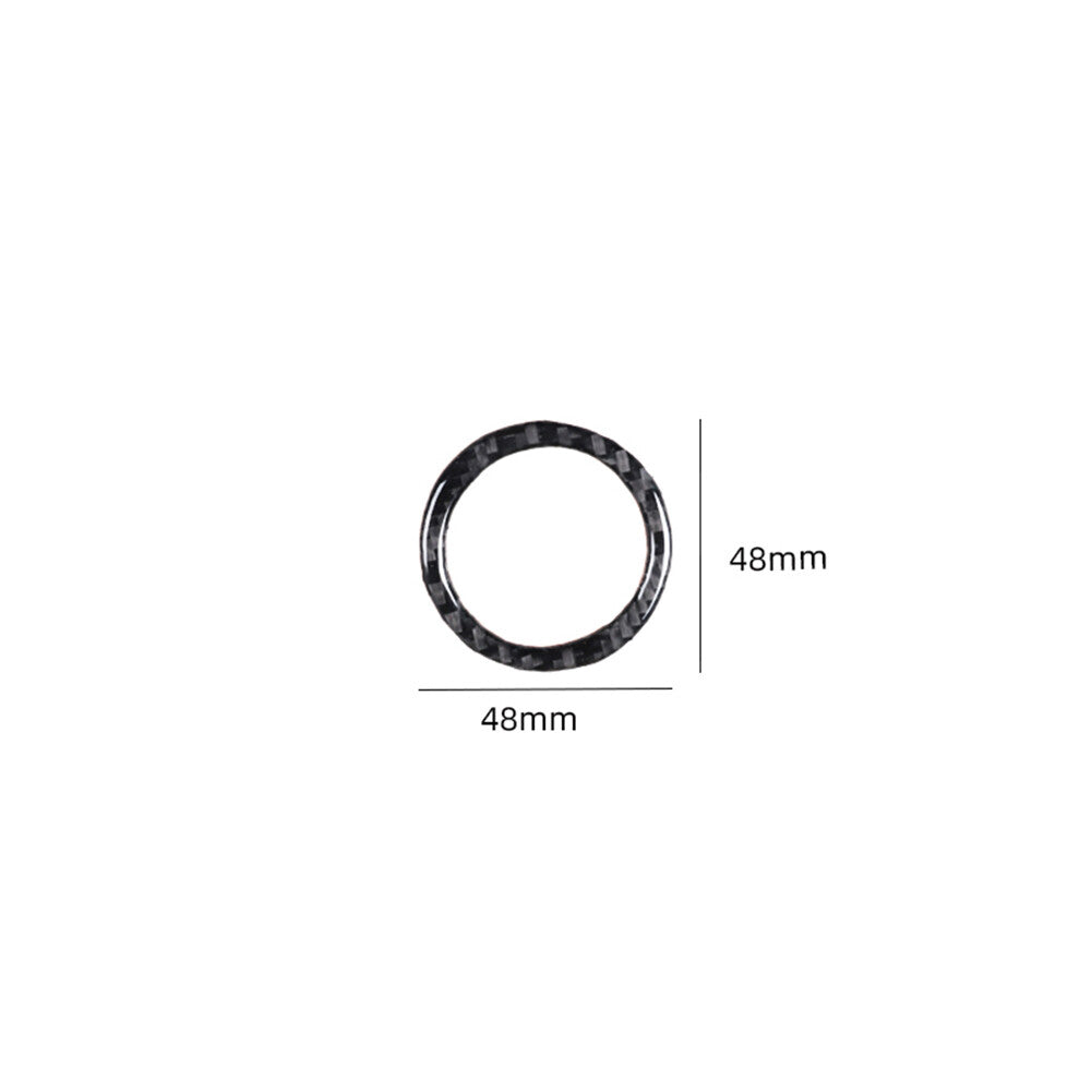 Carbon fiber interior engine button cover trim suitable for Chrysler 300 2015 - 2022
