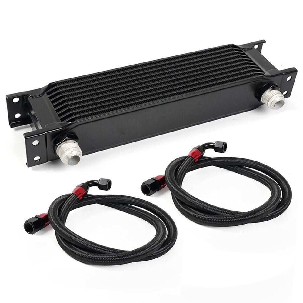 Oil CoolerKit Universal Engine Transmission 15 Rows AN10 10AN Aluminium Alloy Q