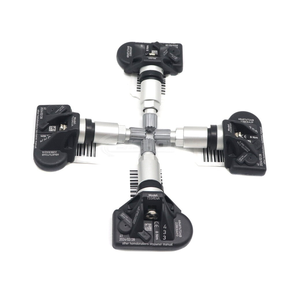 Set of 4pcs TPMS Tire Pressure Sensor 68487472AB for Dodge for Challenger 68487472AA