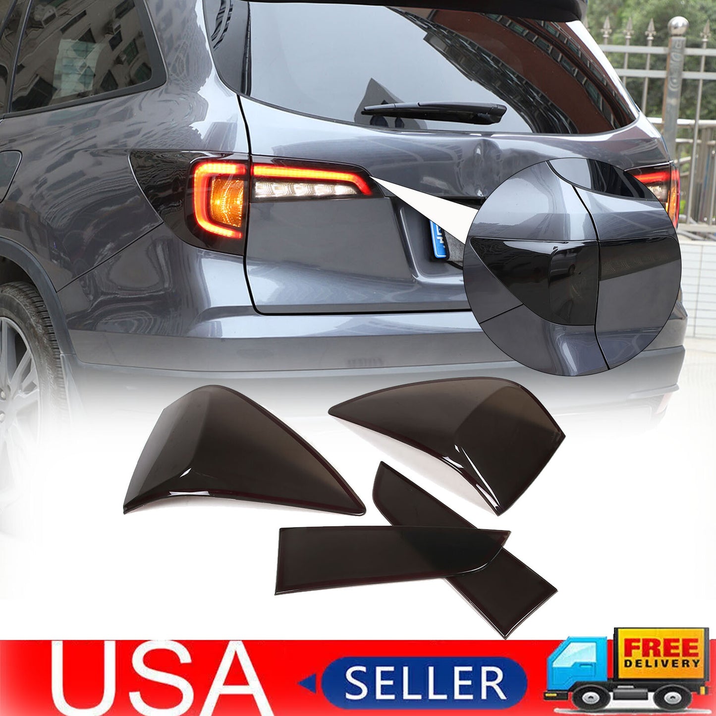 Black C-Pillar Triangle Window Glass Panel Trim for Subaru Crosstrek 2023 - 2024- v