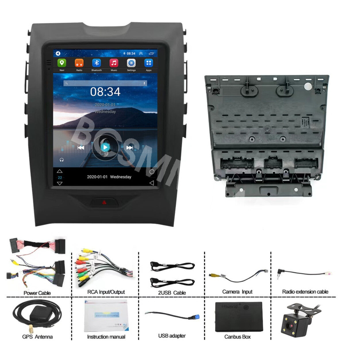 9.7 Android 13 GPS Car Stereo Radio Player Camera Fit For 2015-2022 for Ford Edge