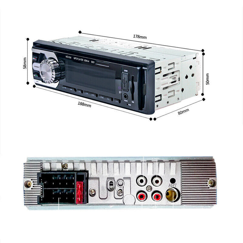 DC12V 4-channel digital car Bluetooth audio USB/WMA/WAV radio stereo MP3 player n