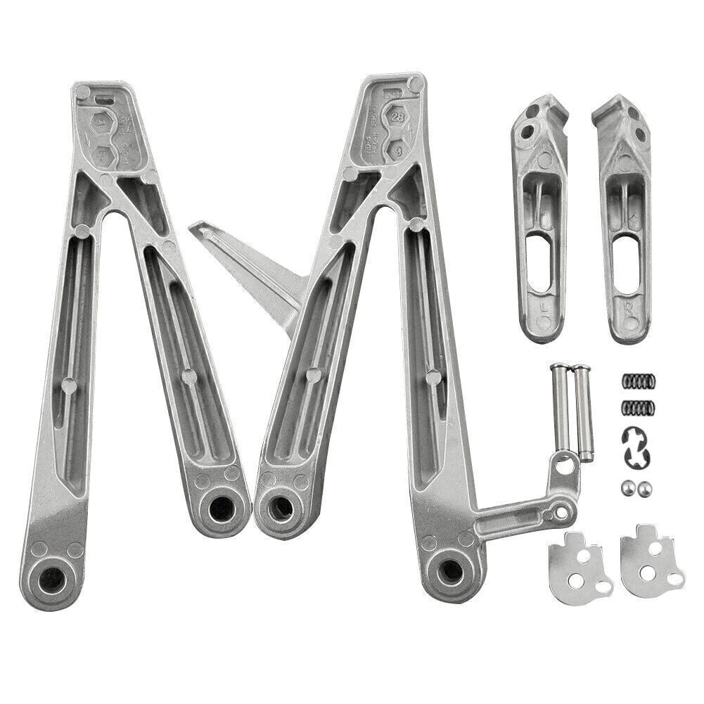 Rear Passenger Footpegs Footrests Brackets for HONDA CBR1000RR 2004-2007 Q