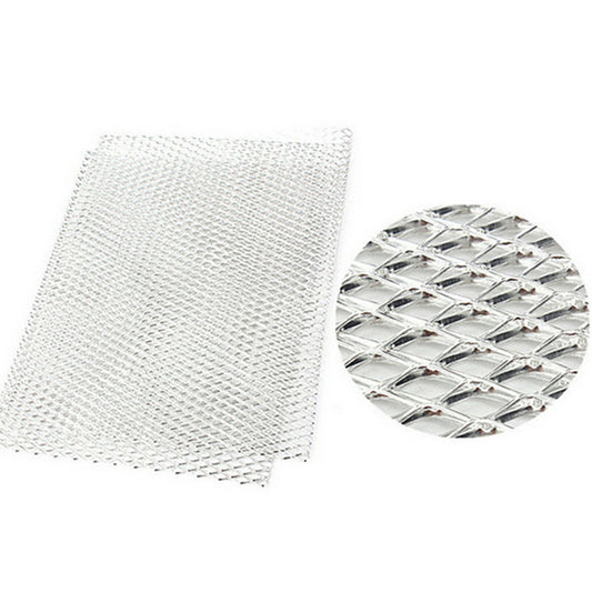 Silver Aluminium Car Bumper Fender Hood Vent Grille Net Mesh Guard Protector