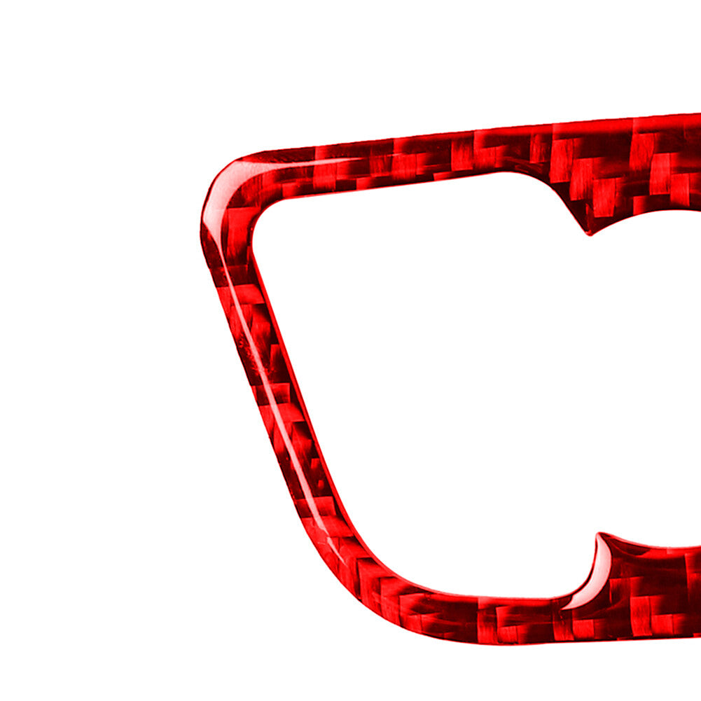 Red Carbon Fiber Sticker for Audi Q7 16-19 Reading Light Switch Panel Cover Trim