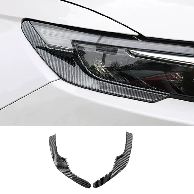 Carbon Fiber Front Headlight Lamp Strip Trim Fit for 2023 2024 for Honda CRV CR-V v