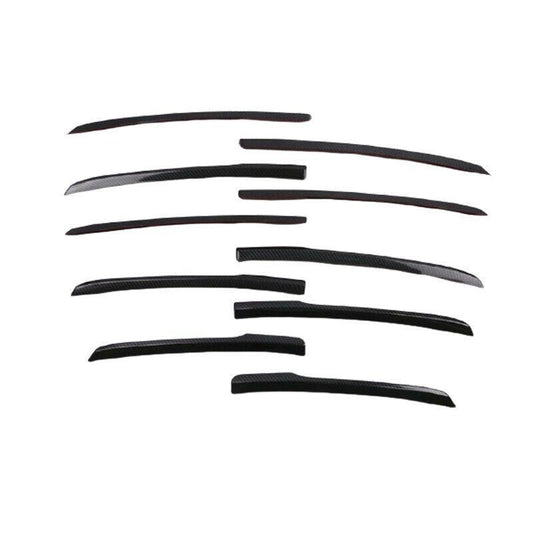 Carbon Fiber Front Grille Grill Strips Cover Trim for Lincoln Car MKC 15-2019