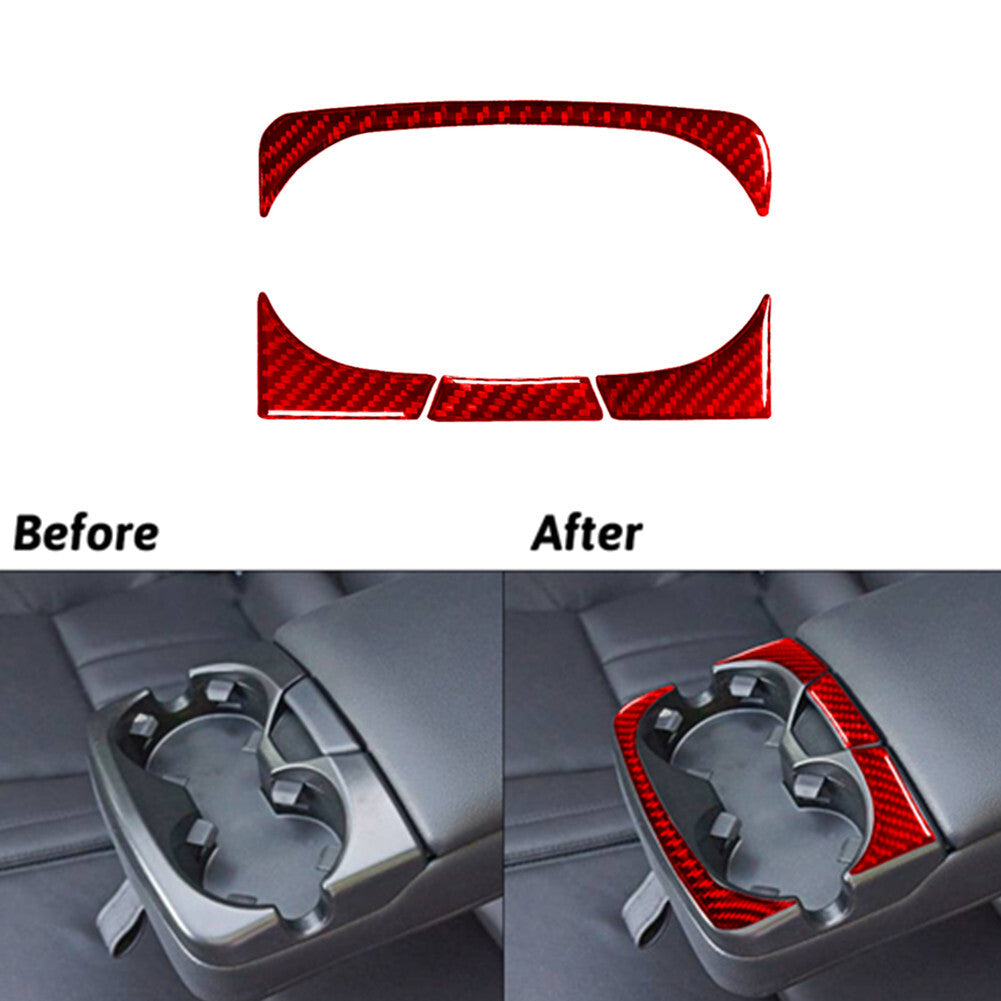 2Pcs for Lexus GS 2006-2011 Carbon Fiber Dashboard Air Vent Outlet Cover Trim v
