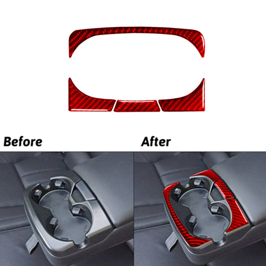 2Pcs for Lexus GS 2006-2011 Carbon Fiber Dashboard Air Vent Outlet Cover Trim v