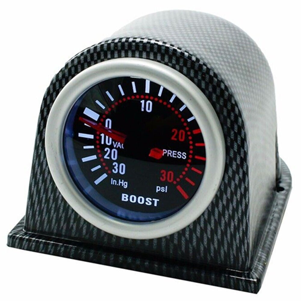 1Car Turbo Boost Gauge Meter PSI Pressure Gauges Smoke Lens LED-Digital Pointer n