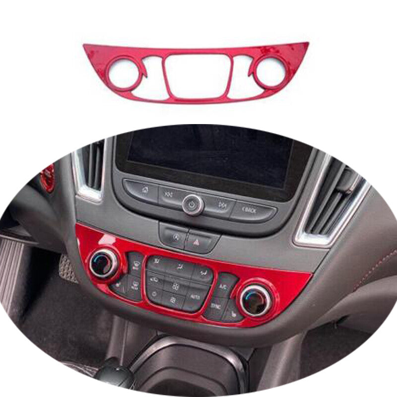 Painted Red Console AC Switch Control Panel Trim for Chevrolet Malibu 2016-23