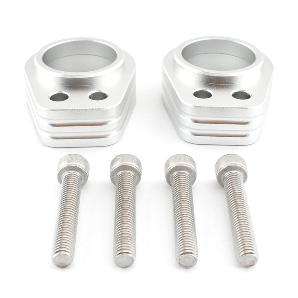 for Kawasaki ZZR1200 Motorcycle Handlebar Riser Spacer Riser Mount Clamp Chrome