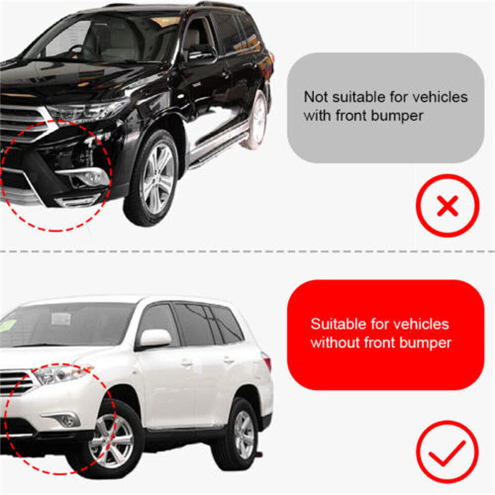 2PCS Front Bumper Tow Hook Cover Cap for Toyota Highlander 2012-2014 Q
