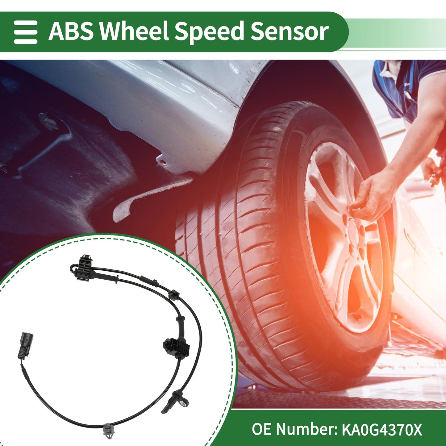 ABS Wheel Speed Senor ABS No.KA0G4370X for Mazda CX-5 2017-2020