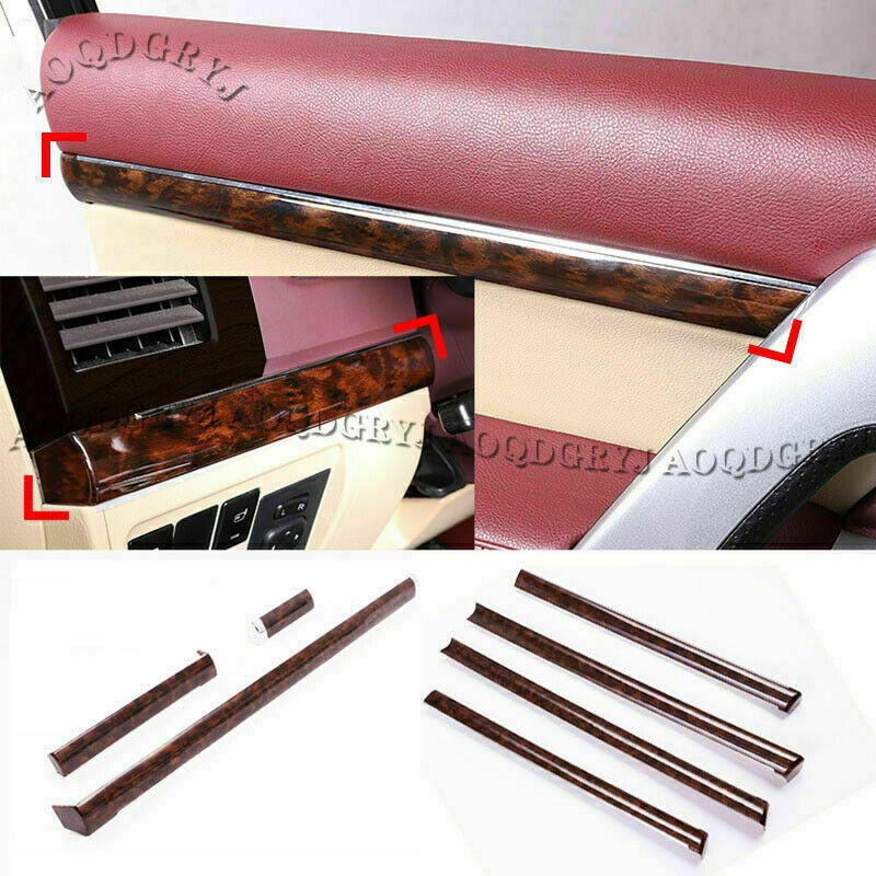for Land Cruiser 2016-21 Dark Wood grain center consoleinner door moulding trim