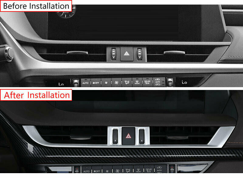 Mate Silver Console Air Outlet Vent Cover Trim for Lexus ES250 300h 350 2019-22