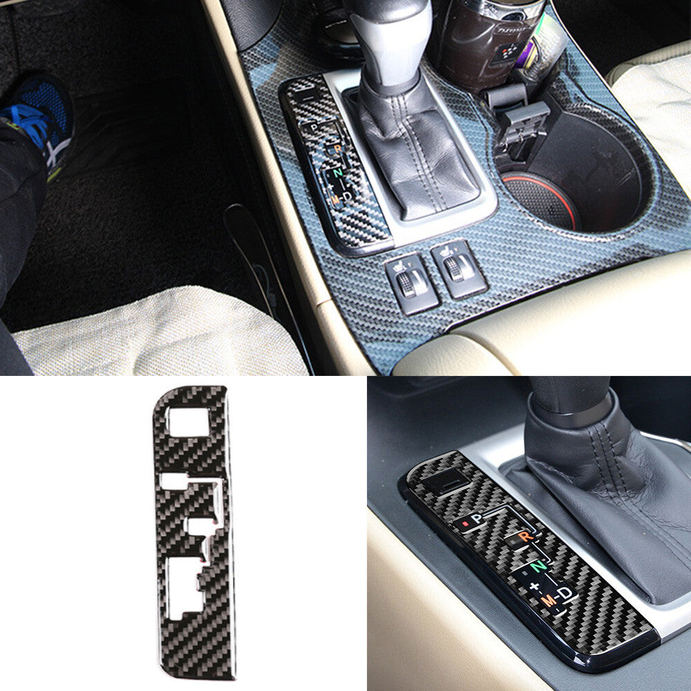 Carbon Fiber Console Gear Shift Indicator Trim Kit for T@yota Highlander 2014-19