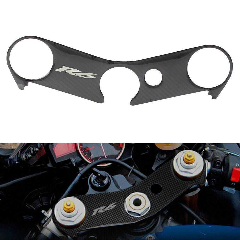 Handle Yoke Cover Protection Sticker Fit for Yamaha YZF R6 2006-2017 Carbon B po