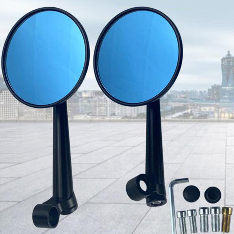 2-Pack Universal All-Terrain Vehicle and Motorcycle Round Mirrors, Aluminum Alloy Rearview Mirrors and Side Mirrors n