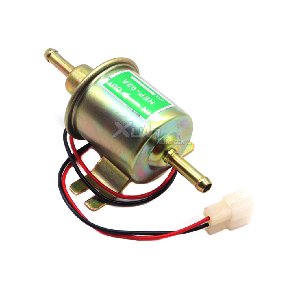 Electric Transfer Low Pressure Gas Diesel Fuel Pump HEP-02A Inline Fuel Pump 12v