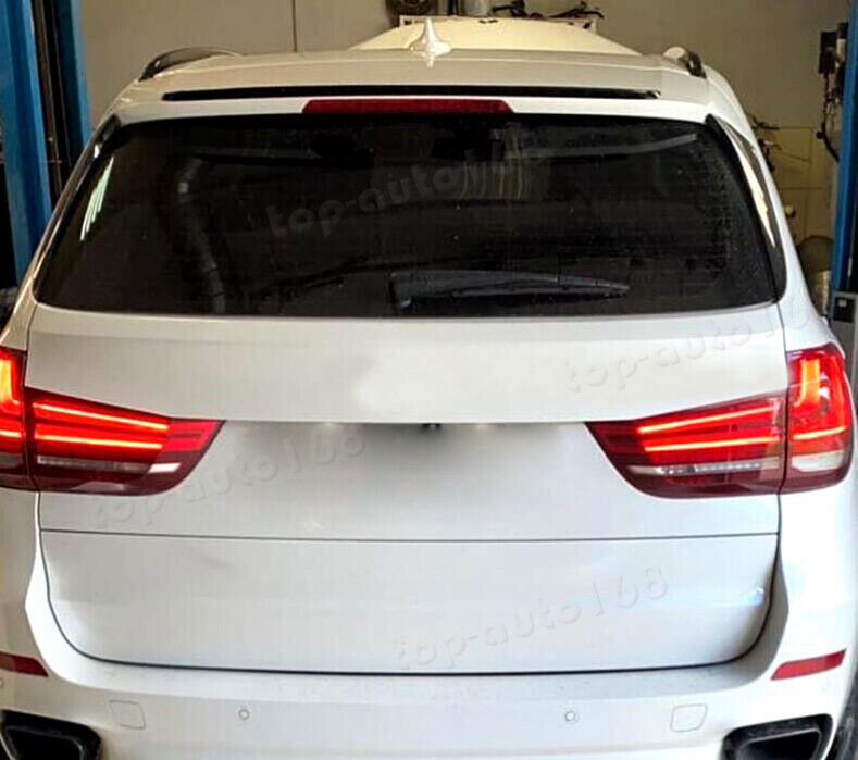 For X5 F15 2014-2018 ABS Carbon Fiber Look Rear Window Roof Spoiler Wing 1PC n