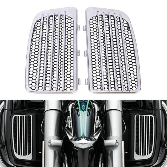Chrome Radiator Grills&Screens for Harley Electra Glide Low Ultra Limited FLHTKL Q