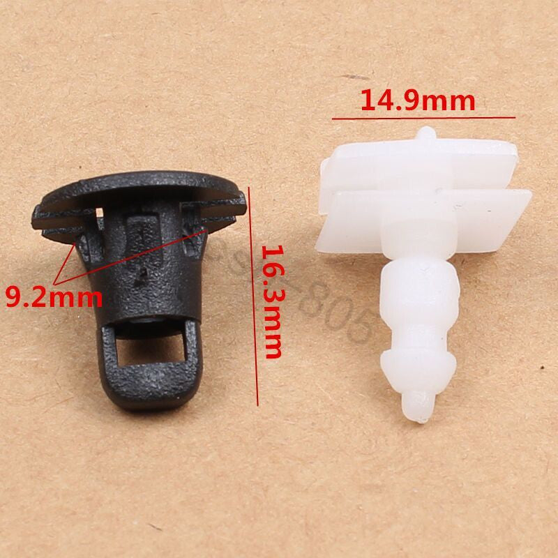 10 Pcs Car Side Skirt Rocker Moulding Cover Trim Clips for Nissan