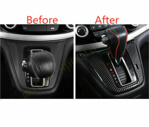 for Honda CRV CR-V 2012-2016 Carbon Fiber Interior Gear Shift Frame Cover Trim