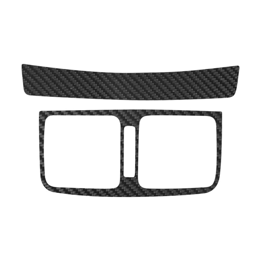 2Pcs Carbon Fiber Interior Rear Air Vent Outlet Cover Trim for Toyota Hilux