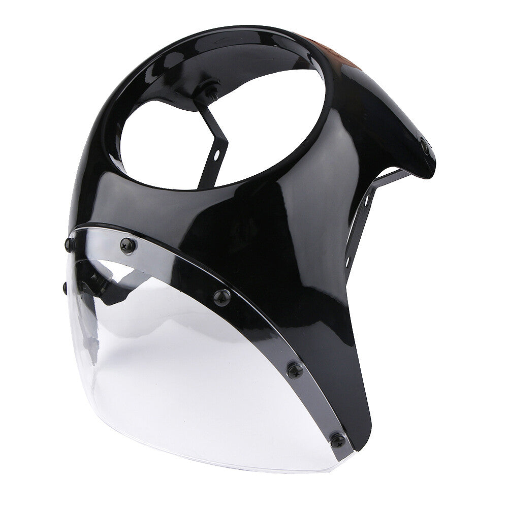 7-inch universal motorcycle headlight windshield clear glass suitable for Cafe Racer