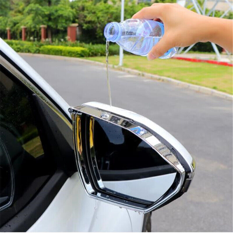 for Hyundai for Tucson 2021-2023 Chrome Side Rearview Mirror Rain Eyebrow Cover Trim