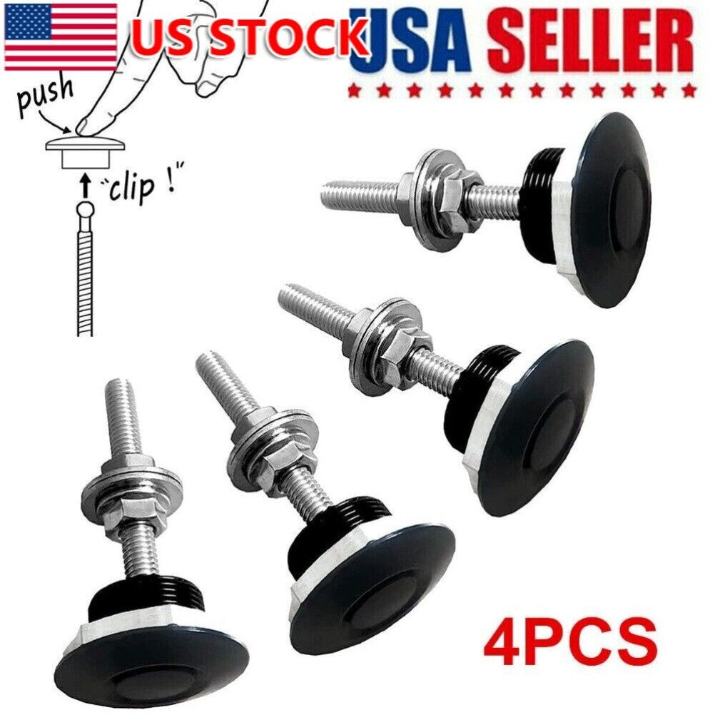 Aluminum Bumper Quick Release Fasteners Kit For Car Trunk Fender Hatch Lid n