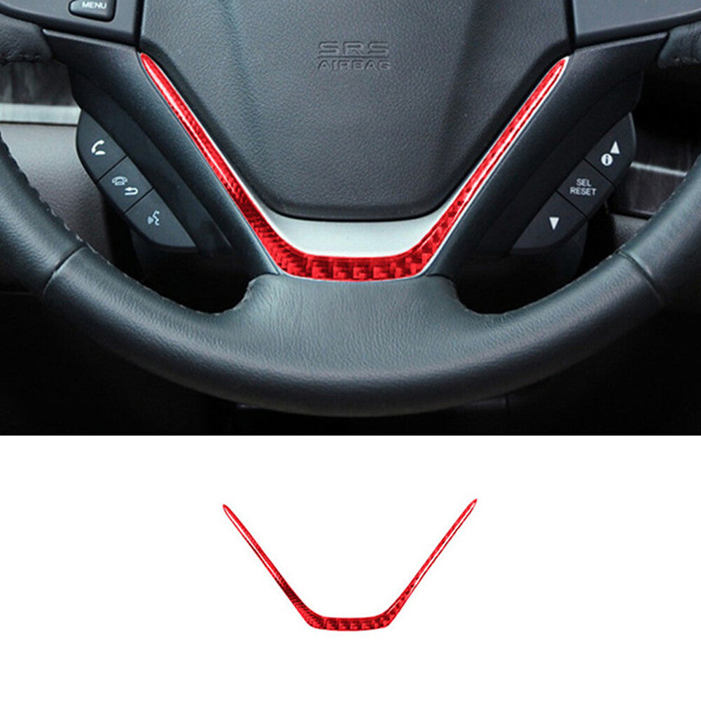Red Carbon Fiber Rear Air Vent Outlet Frame Cover Trim for KIA Cadenza 2014-2016 v