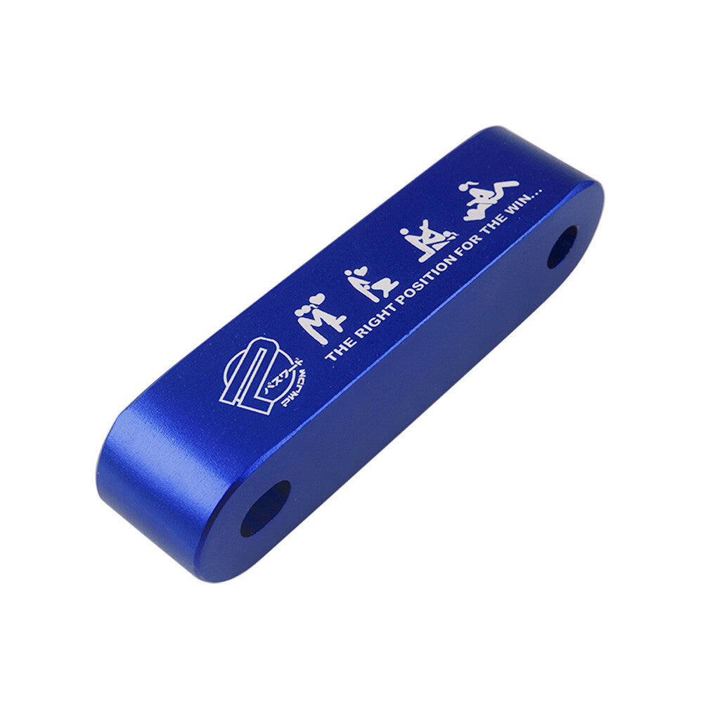 For 88-00 EG EK EM Chrome Motor Swap Hood Blue Vent Riser Spacer X 2 Q