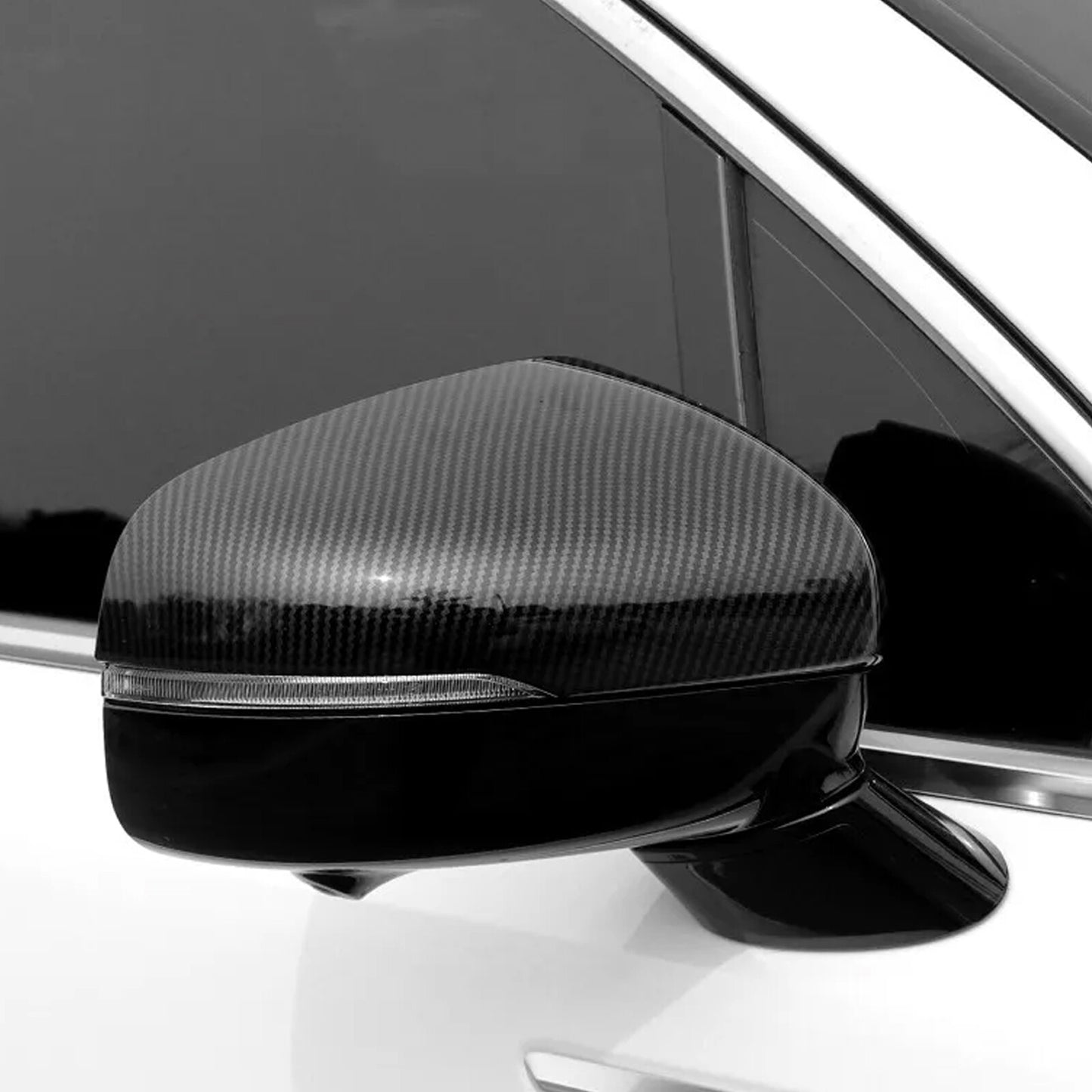 Chrome Carbon ABS Side Mirror Cover Trim for Kia Sorento 2021-2024 n