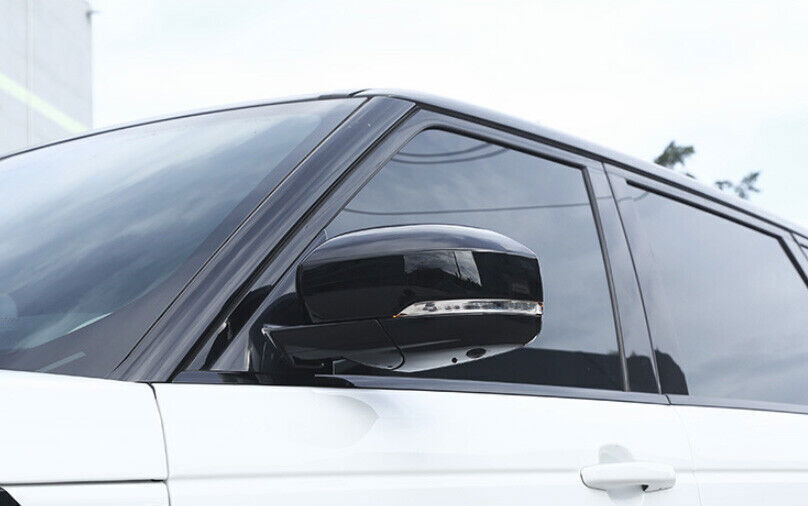 for LandRover Discovery 5 17-25 Gloss Black Rear View Side Mirror Cover Trim 2P
