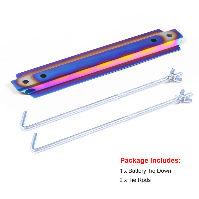 US 1PC Car SUV Battery Tray Battery Storage Holder Tie Down Clamp Bracket v