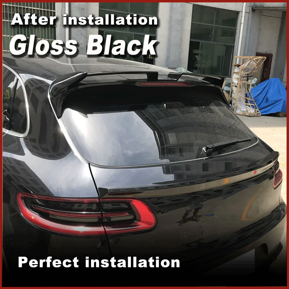 for Porsche Macan 95B SUV 2014-20 Gloss Black Rear Roof Spoiler Top Window Wings