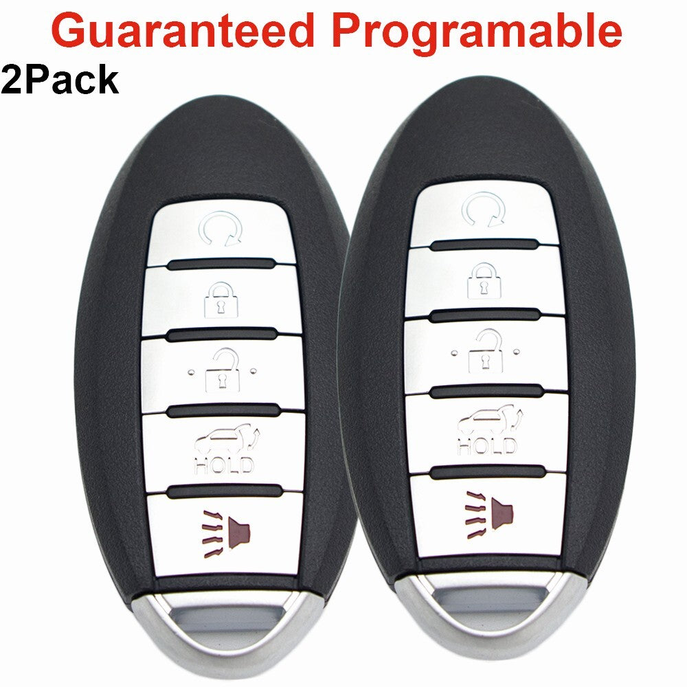 Two for smart remote control keychains for Nissan Murano Pathfinder 2015, 2016, 2017, 2018, 2019