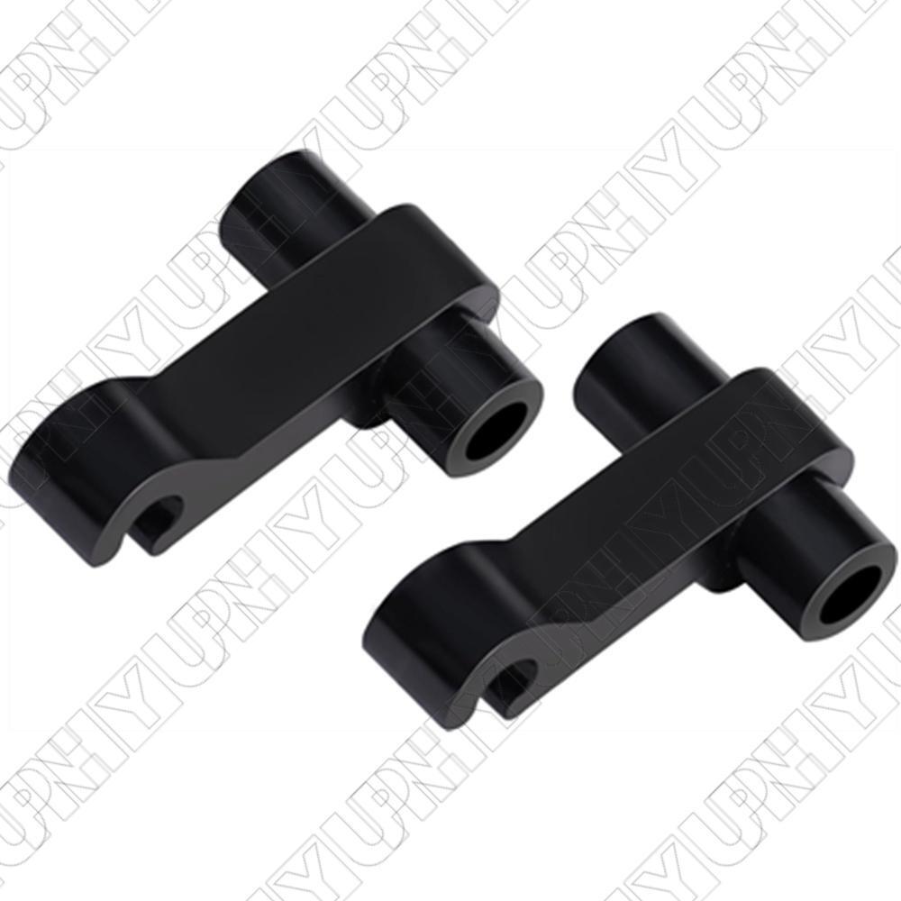 2Pcs Extended Vent Window Latch Links Black ABS For Chervolet  for GMC 2000-2007 Q